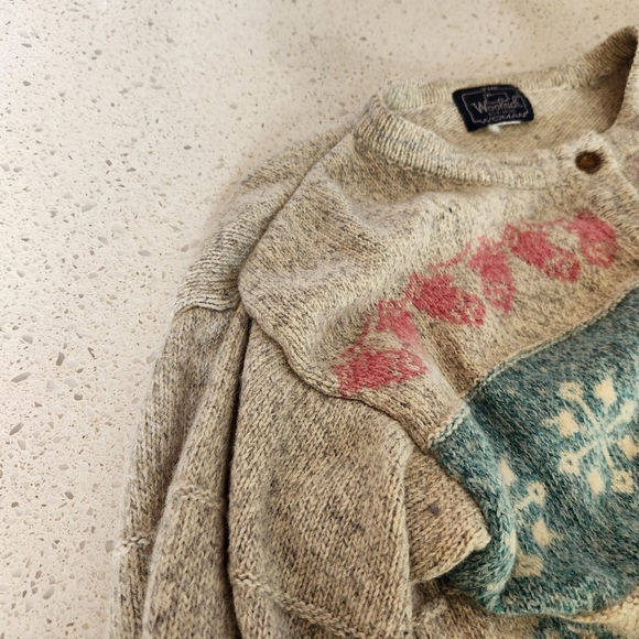 Vintage woolrich Christmas oversized grandma cardigan large - Picture 5 of 13
